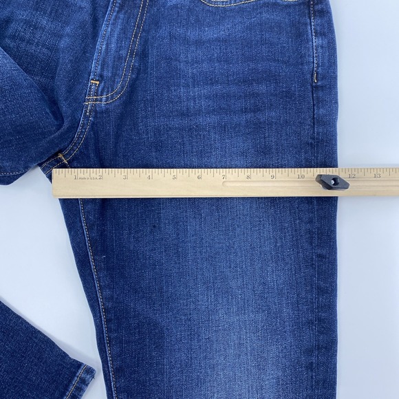 Lucky Brand 410 Jeans Tag 32x34 Actual 32x33 Blue Dark Athletic Slim Stretch - Picture 11 of 14